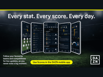 DAZN Elevates Fan Experience With Global Launch of Powerful Football Stats Engine ‘Scores’