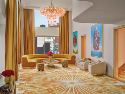 Faena New York’s Premier Suite Dazzles with a Bold Palette and Visually Arresting Work of Art